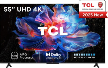 Smart 139 cm 54.72" 4K TCL 55V6C UltraHD Google Clasa E - imagine 1