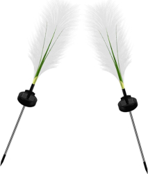 Set 2 Ghirlande Luminoase Solară Pentru Grădină Forma de Până 73 cm