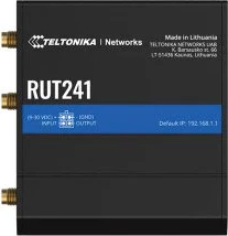 Router industrial IP Teltonika RUT241, 4G/LTE, WiFi, Ethernet, SMS, 10/100 Mbps, IoT