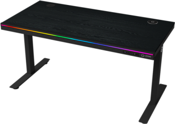 Birou gaming Lorgar DP80W, RGB LED, Black