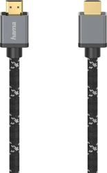 Cablu HDMI Hama 205238, 1m, 8K HDR, placat aur, negru-gri