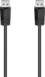 Cablu USB A - USB A Hama 200601, 1.5m, negru