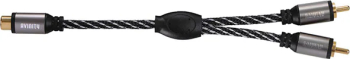 Cablu audio Subwoofer RCA AVINITY 127068, 3m, placat aur, gri