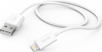 Cablu date Hama 201579, Lightning - USB-A, 1m, alb
