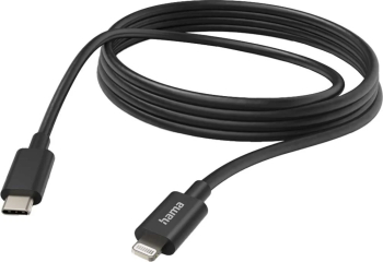 Cablu date Hama 201599, USB-C - Lightning, 3m, negru