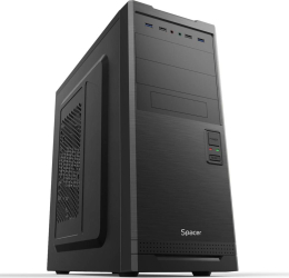 Carcasa spacer spcs-oc-style middle tower atx fără sursa usb 2.0 x 2 usb 3.0 x 2 hd audio neagră