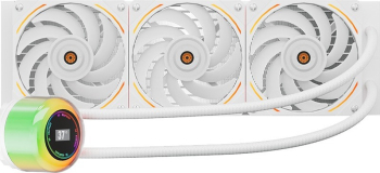 Cooler procesor lichid 360 AIO 1stPlayer LCD RGB ThunderStorm CC 360 White