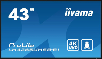 Televizor digital signage 108 cm 42.5" 4K LED Iiyama IPS ProLite LH4365UHSB-B1 UHD UltraHD HDMI DisplayPort Boxe