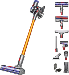 Aspirator vertical Dyson fără fir V8 Absolute 2023 425 W 0.54 l autonomie 40 min Galben Gri