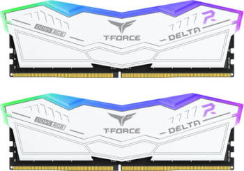 Kit RAM Team Group DDR5 32GB 6000MHz CL30 RGB T Force Delta White XMP 3.0