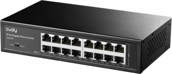 Switch Cudy GS1016, 16 porturi, 10/100/1000, Auto-MDI/MDIX pentru 19"rack