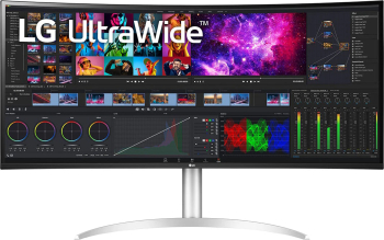 Monitor LED, LG, 40WP95CP-W 40 , Nano-IPS, HDR10, 21:9, 5120x2160, 5ms, 300cd, HDMI, TB , DP, USB-C, difuzor, Argintiu
