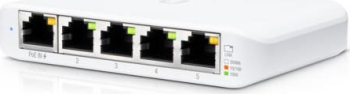 Switch Flex Mini, Ubiquiti UniFi, alb
