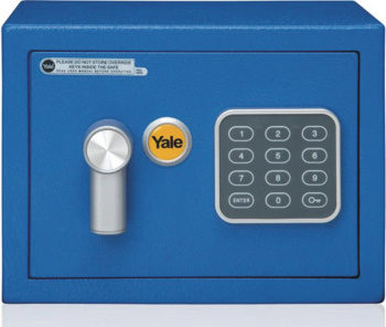 Seif yale standard rezidential mini ysv/170/db2 se livreaza cu 2 chei se blocheaza la introducerea consecutiva a 3 coduri