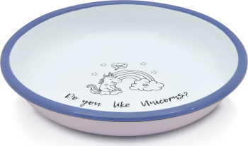 Farfurie adâncă 0.75l Unicorn Metalac email/18cm/0.75l