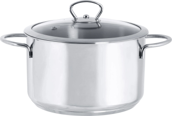 Oală 3.8l cu capac din sticlă Kulinaria Metalac inox/20cm/3.8l