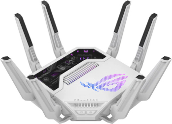 Router Gaming Wireless Asus ROG Rapture GT-BE19000AI BE19000 Tri-Band Quad-Core 2.6GHz CPU router 32GB/4GB Flash/RAM AI core 32GB/4GB