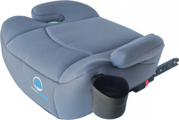 Inaltator auto copii KidsCare FixiGo cu Isofix 125-150cm husa lavabila Gri omologat R129 i-Size