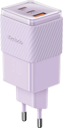 Incarcator Rețea Port 2xType-C și 1xUSB-A Mcdodo Dichromatic GaN5 Minii Fast Charging PD 67W Mov