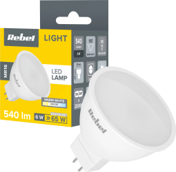 Lampa LED Rebel 6W MR16 3000K 540 lumeni 220-240V