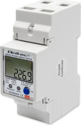 Numarator De Energie Electrica Qoltec 50882 Monofazat Precizie: Clasa 10 Tensiune Nominala: 230V Curent Nominal: 5(60)A 65 mm x 35 mm x