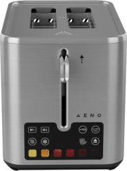 Prăjitor de pâine inteligent Aeno ATS0004 1600W 4 felii 6 trepte 3 funcții Tava pentru firimituri detașabilă Inox