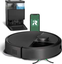 Aspirator robot iRobot mop Roomba Plus 405 Combo + AutoWash dock G185040 navigație avansată ClearView LiDAR curățare patru
