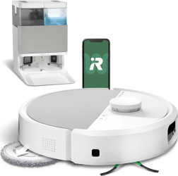 Aspirator robot iRobot mop Roomba Plus 505 Combo + AutoWash dock N185240 navigație avansată ClearView LiDAR curățare patru
