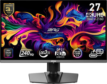 gaming MSI 26.5" 240Hz QD-OLED MPG 272URX 26 5" 4K negru - imagine 1