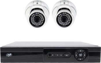 AHD video surveillance package PNI House AHD880, 8 channels, 5MP - DVR/NVR and 2 outdoor cameras AHD25, 5MP, dome, IP66