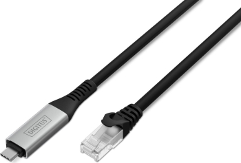 Cablu Ethernet RJ45 CAT6A S/FTP 1Gbit/s, 2m, negru