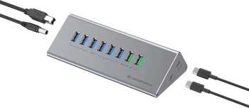 Hub USB 10-Port Conceptronic USB 3.2 activ gri