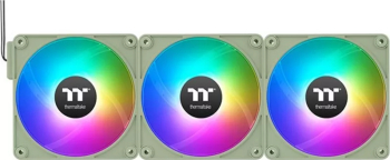 Kit 3 Ventilatoare PC Thermaltake CT120 EX ARGB Sync, Light Green