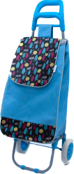 Sacosa piata cu carucior Master 2 roti 38 l bleu