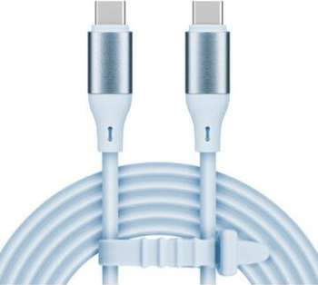 Cablu de date Kruger&Matz BASIC, USB-C - USB-C, 1m (Albastru)