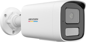 Camera supraveghere exterior IP cu iluminare duală Hikvision ColorVu DS-2CD1T47G3H-LIU, 4 MP, 2.8 mm, microfon, IR + lumina albă 50 m, PoE