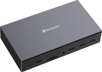Verbatim USB-C Pro Docking Station CDS-17, 17ports: USB-A, USB-C, HDMI, DP, Audio, SD+microSD, RJ45