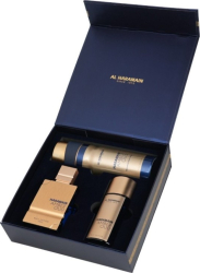 Al Haramain Amber Oud Bleu Edition Set cadou unisex edp 75 ml + edp 30 ml + deodorant spray 200 ml