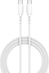 Cablu Lemontti Fast Charge Type-C la Type-C PD 60W 1.2m Alb