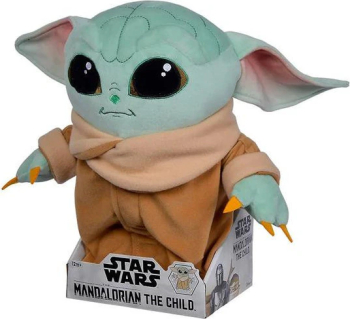 Figurina de plus Star Wars Mandalorianul - Grogu Baby Yoda - 30 cm