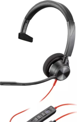 Căști PC Poly Blackwire 3310, Negru, USB-C