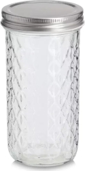 Recipient depozitare alimente Zeller sticlă 8.6x16 cm 0.55 l transparent