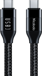 Mcdodo - Data Cable CA-7132 - USB-C to USB-C 100W 10Gb/s 4K60Hz 5A 1.2m - Black