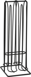 Suport 32 capsule nespresso Excellent Houseware metal 12x10x29 cm negru