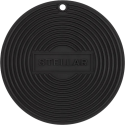 Suport protecție tigăi/oale Stellar Kitchen silicon 19x0.3 cm negru