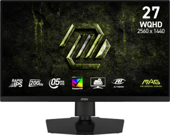 MSI 27" 200Hz IPS 0.5ms QHD USB-C HDR FreeSync Premium G-Sync Compatible