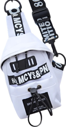Mini ghiozdan de dama MBrands japan style Alb