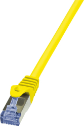 Cablu S/FTP Logilink Cat6a, LSZH, cupru, 5 m, galben, AWG26, dublu ecranat CQ3077S