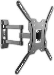 Suport TV de perete cu braț, ultra subțire, 3 articulații, reglabil, 32-55 inch(81cm-140cm), capacitate susținere 30KG, Negru, Techly
