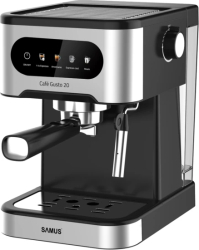 Espressor Samus Cafe Gusto 20, 20 bari, Putere 1350 W, Rezervor de apa transparent detașabil 1.5 litri, Filtru dublu din oțel inoxidabil pen